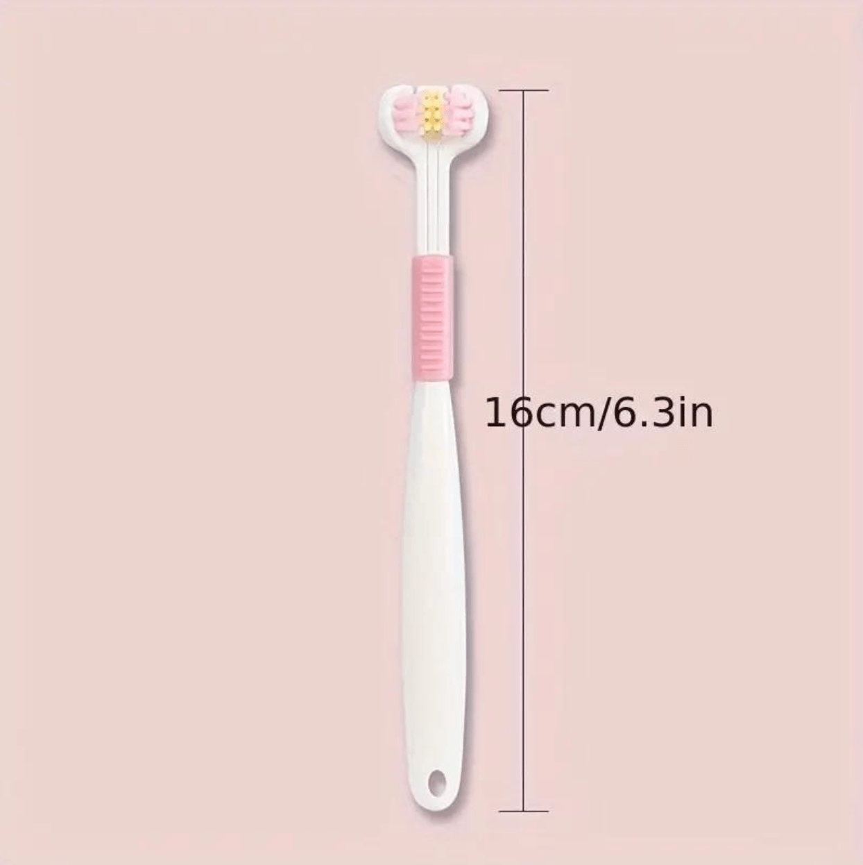 three sided kids toothbrush