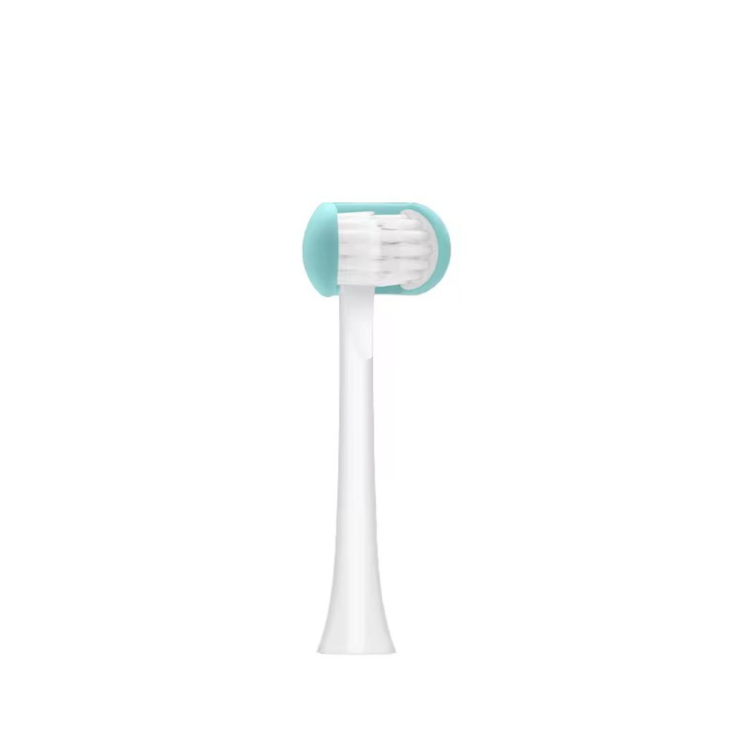 Blue electric toothbrush replacement heads for kids by Trio Teeth NZ, designed for children's electric toothbrushes.