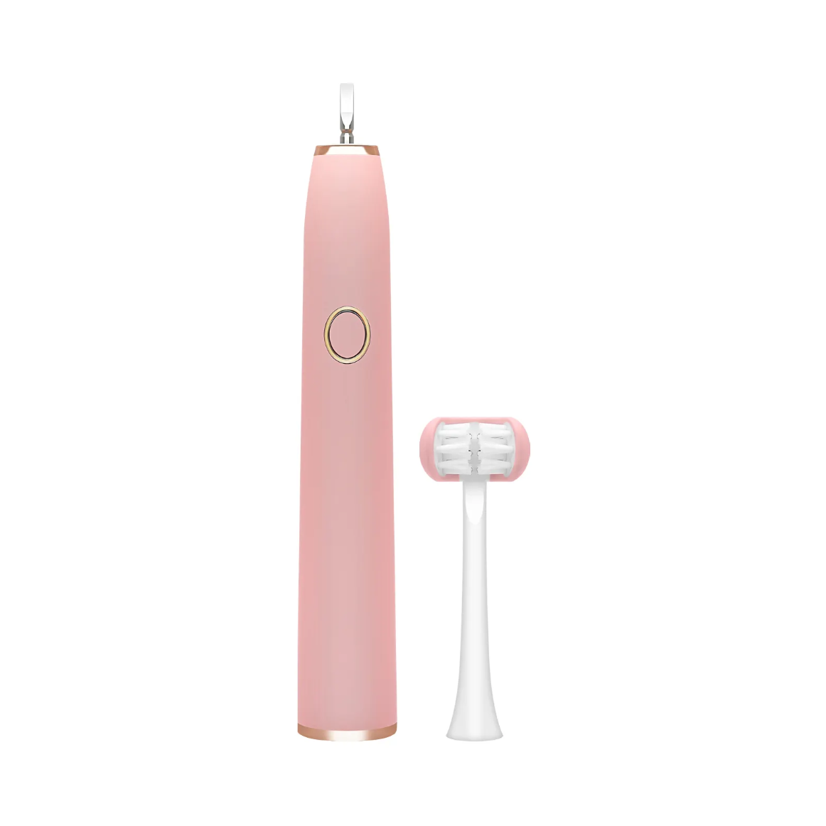 Teens electric toothbrush by Trio Teeth NZ with colorful handle and bristles, designed for effective teen dental hygiene.