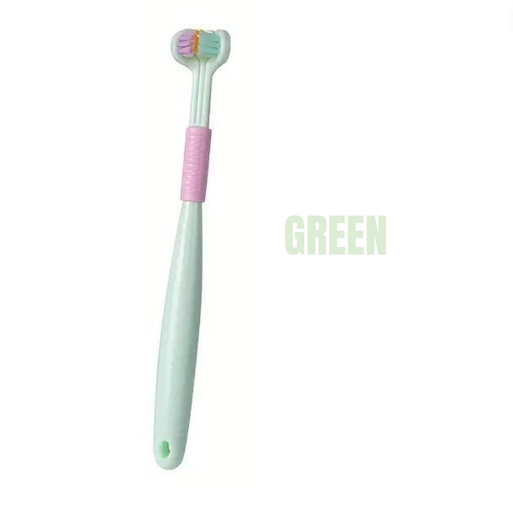 Green and Pink kids toothbrush