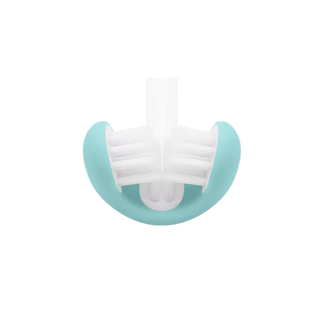 Teens electric toothbrush by Trio Teeth NZ with a cartoon character design on the toothbrush head.