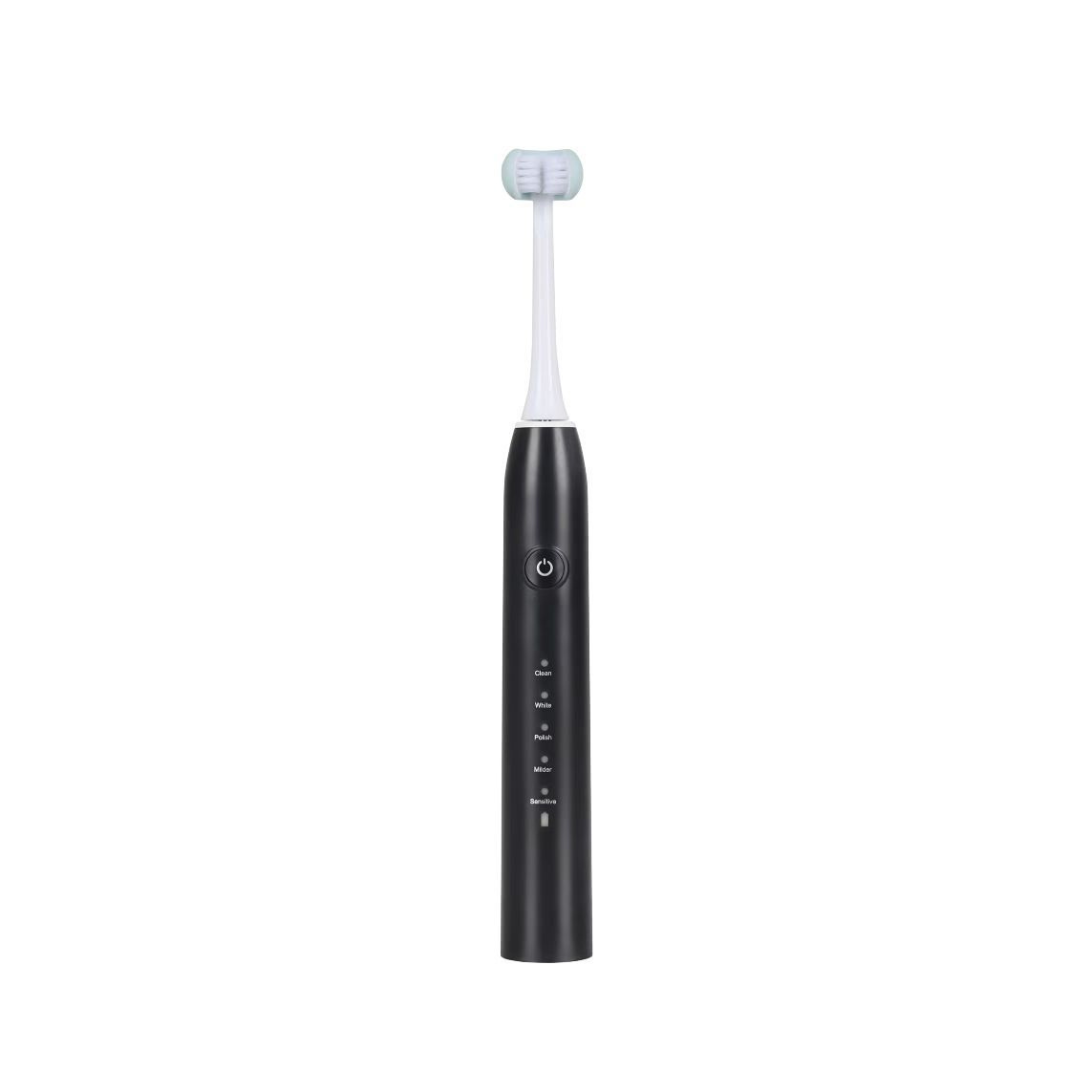 Sleek black adult electric toothbrush from Trio Teeth NZ with ergonomic design for effective cleaning.