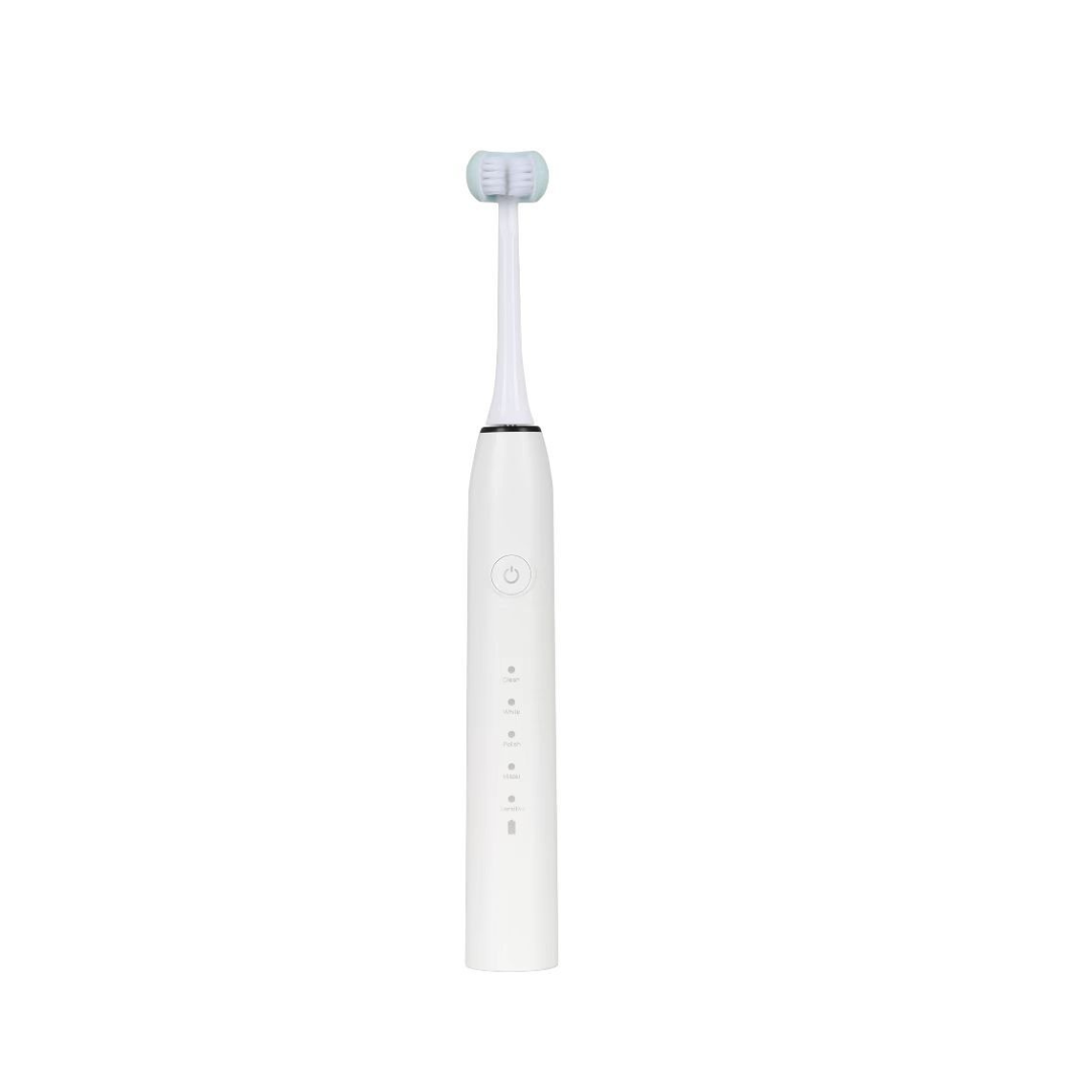 Black adult electric toothbrush by Trio Teeth NZ with sleek design and multiple cleaning modes for effective dental care.