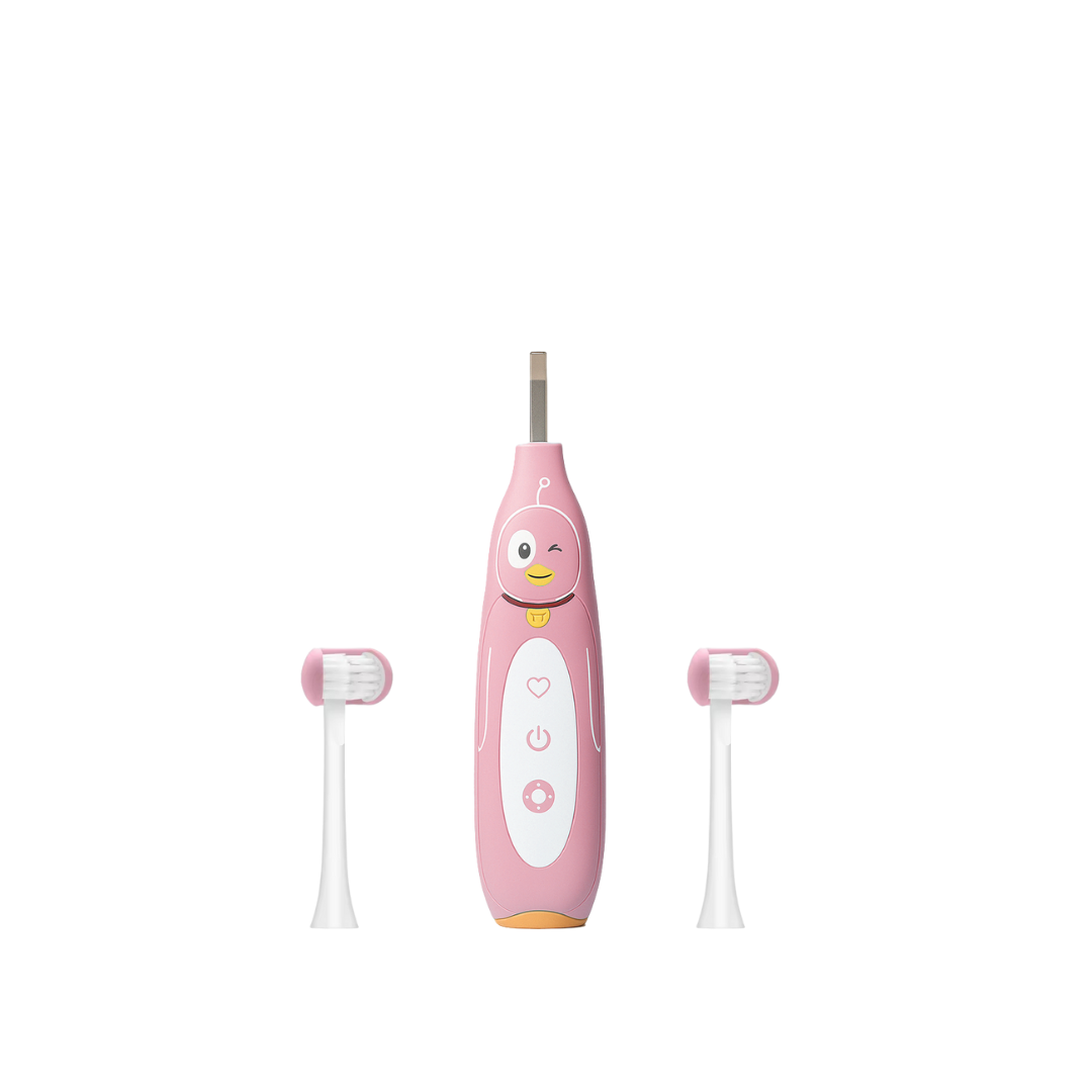 Kids electric toothbrush by Trio Teeth NZ featuring colorful design, suitable for children’s oral hygiene.