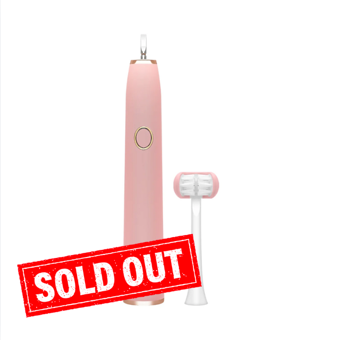 Teens electric toothbrush by Trio Teeth NZ with a sleek design and digital display screen for effective oral hygiene.