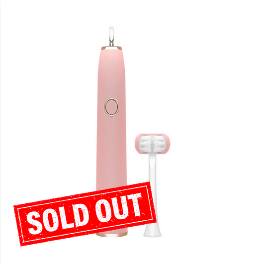 Teens electric toothbrush by Trio Teeth NZ with a sleek design and digital display screen for effective oral hygiene.